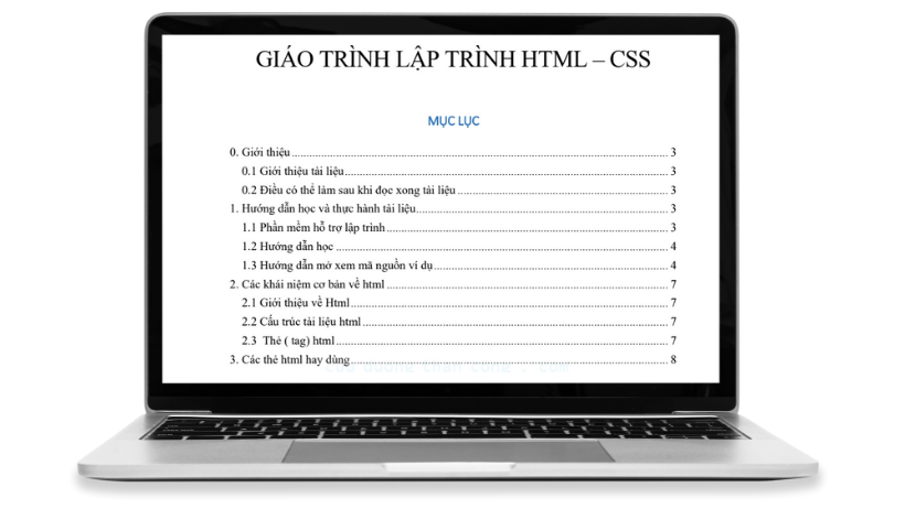tài liệu học lập trình HTML